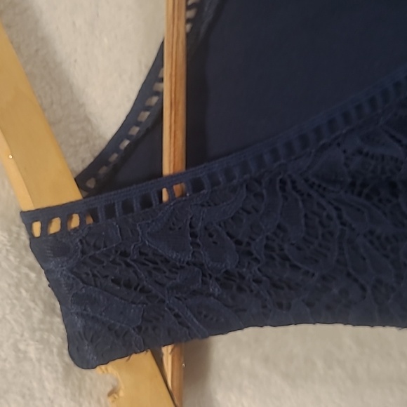 #68 Torrid Navy Lace Womens Cocktail Dress worn once size 12 - Picture 8 of 8